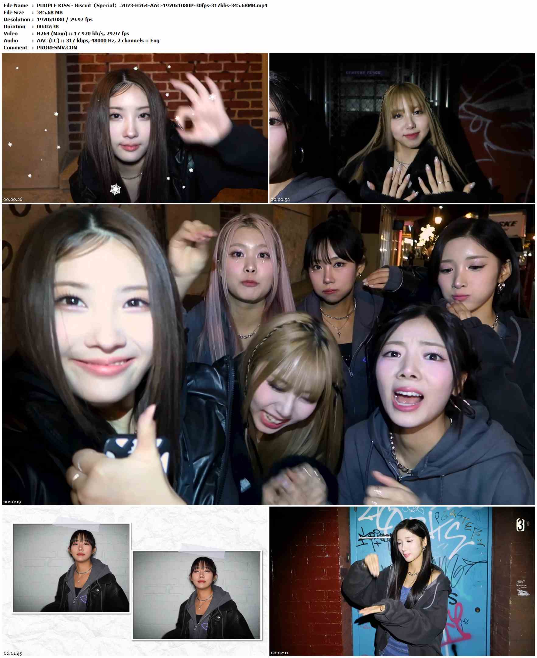 PURPLE KISS - Biscuit（Special）.2023-H264-AAC-1920x1080P-30fps-317kbs-345.68MB官方MV_高清MV